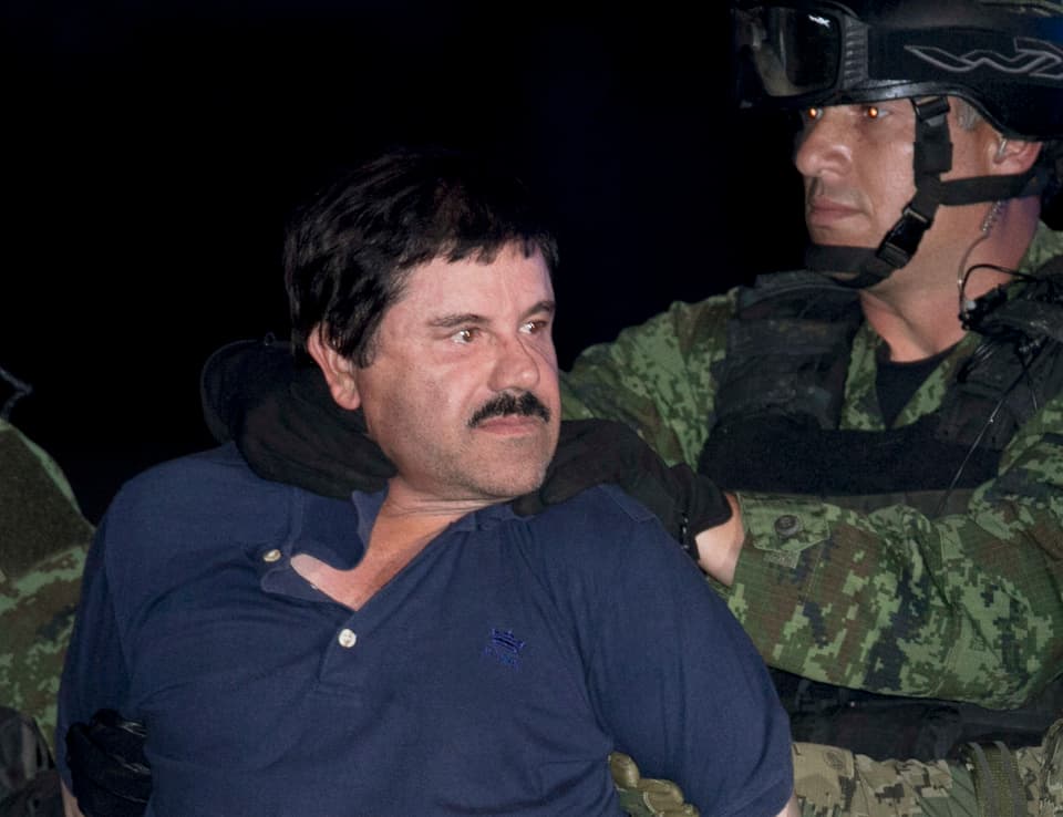 «El Chapo» bei der Festnahme.
