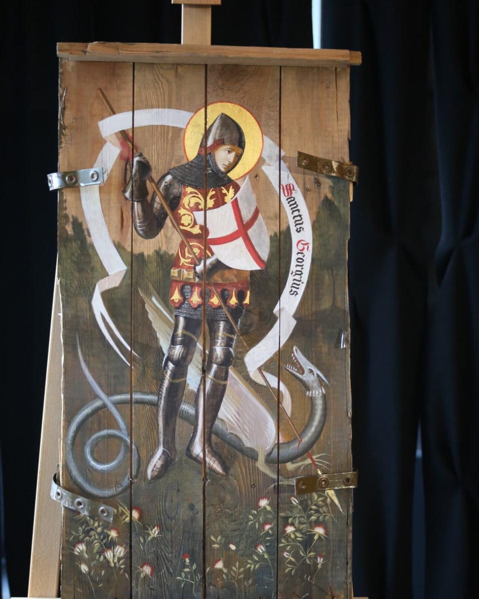 Ikonische Darstellung des heiligen Sankt Georg 