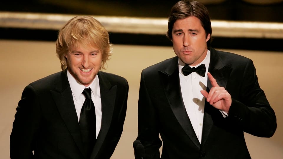 Owen und Luke Wilson im Frack bei der Oscarverleihung 2006.