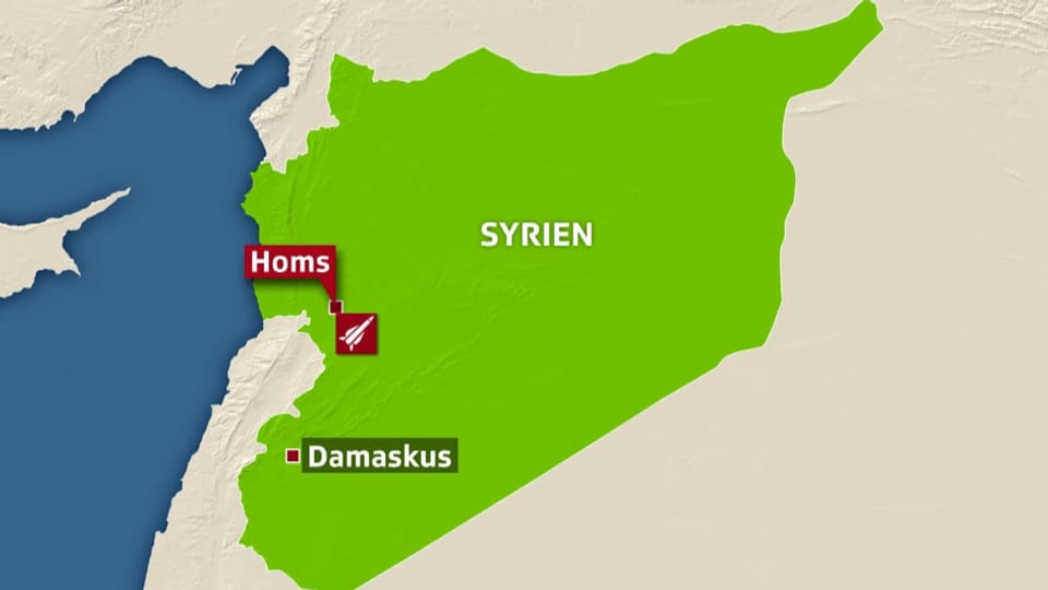 Karte von Syrien.