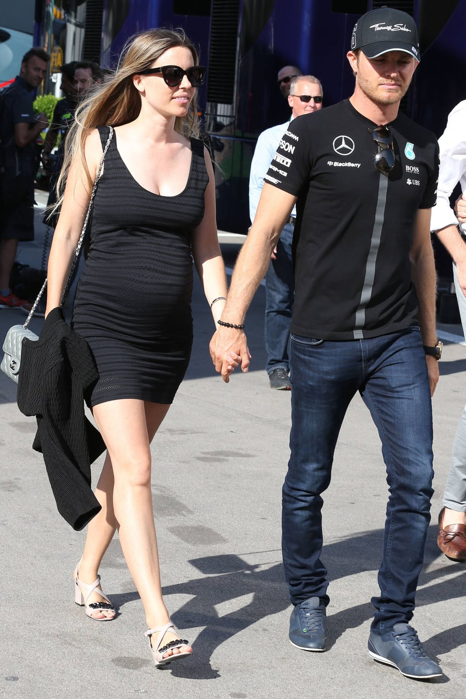 Nico Rosberg und seine schwangere Ehefrau Vivian 