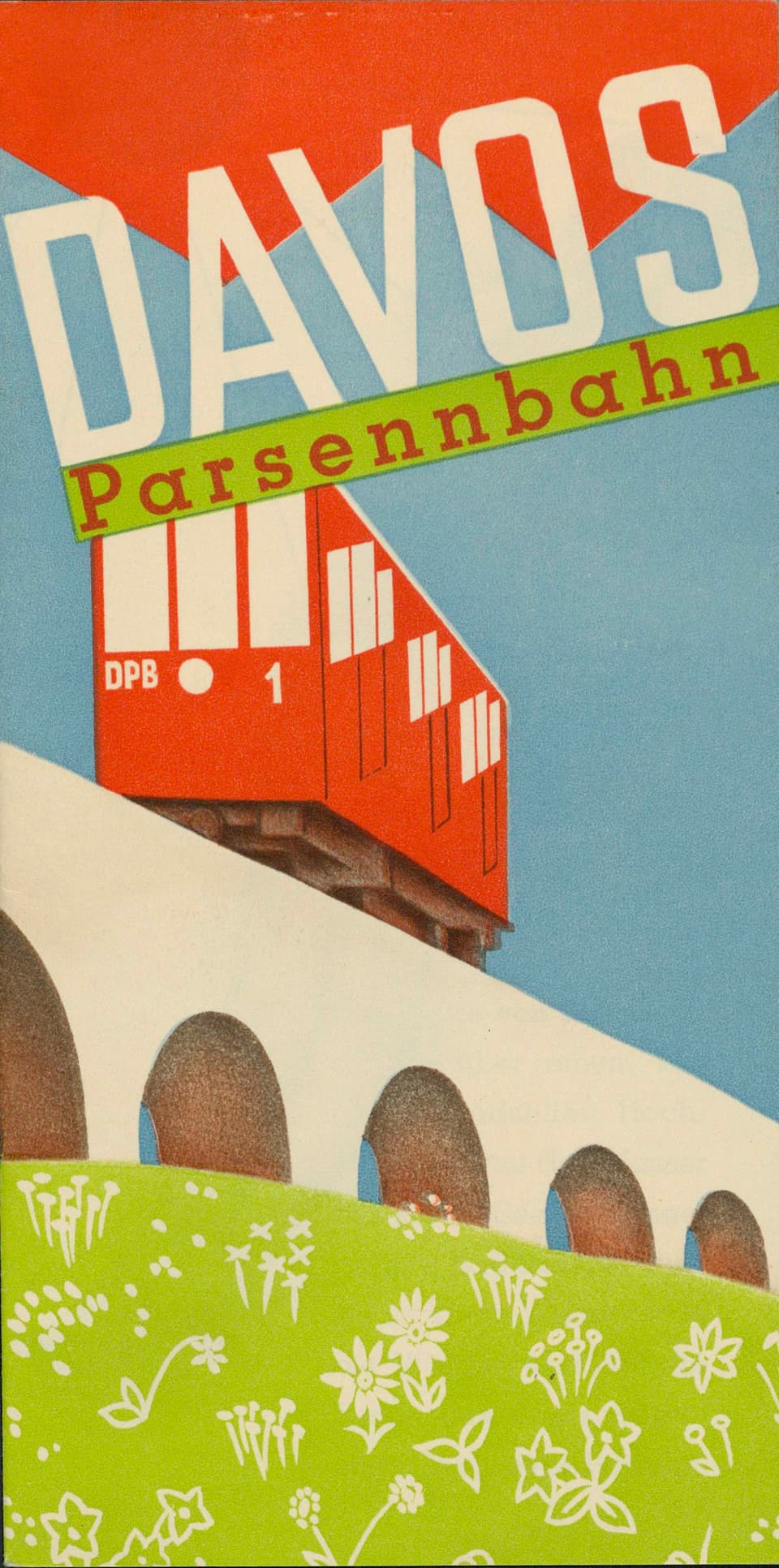 Faltprospekt und Tourismuswerbung Davos – Parsennbahn.
