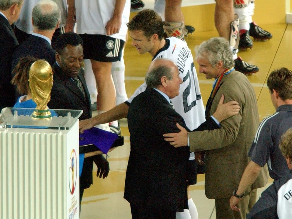 Rudi Völler nach dem verlorenen WM-Final 2002
