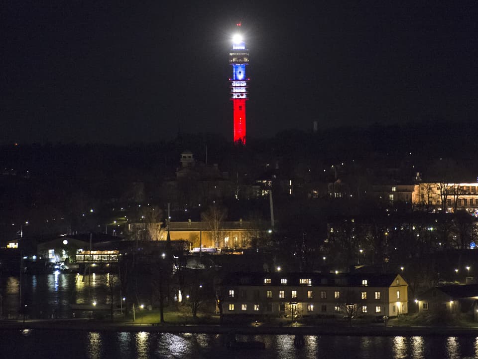 Kaknästurm, einem Aussichts- und Richtfunkturm in Stockholm...