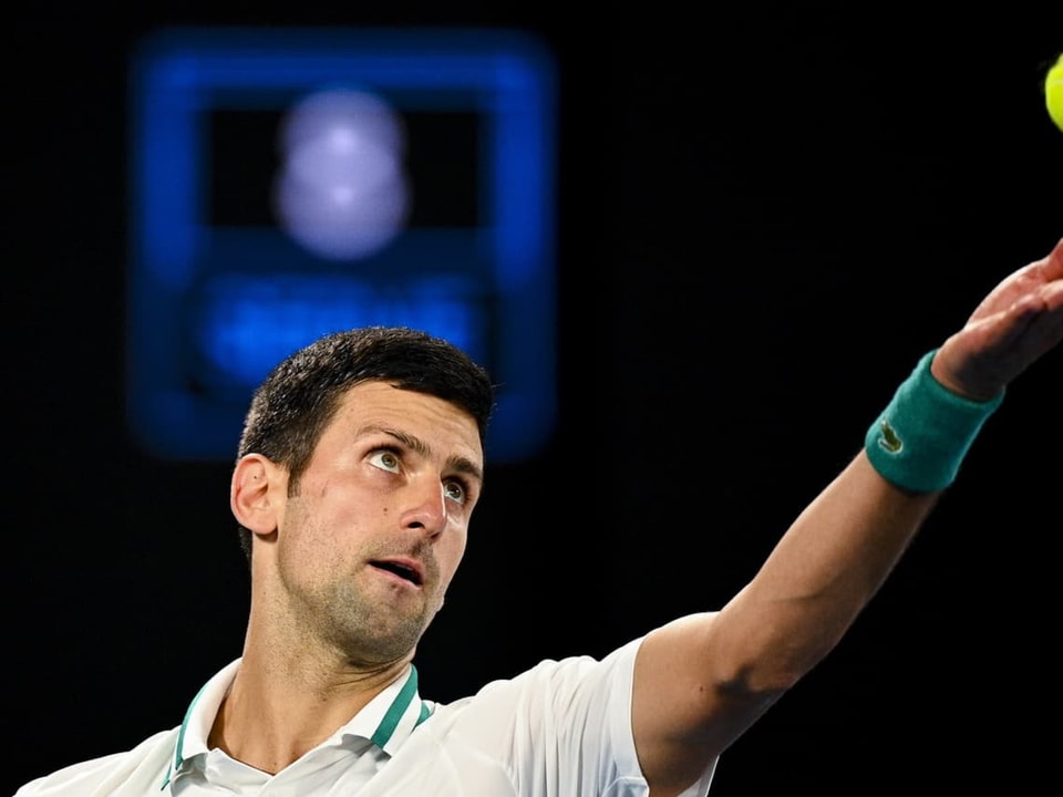 Schlägt er in Melbourne auch 2022 auf? Novak Djokovic.