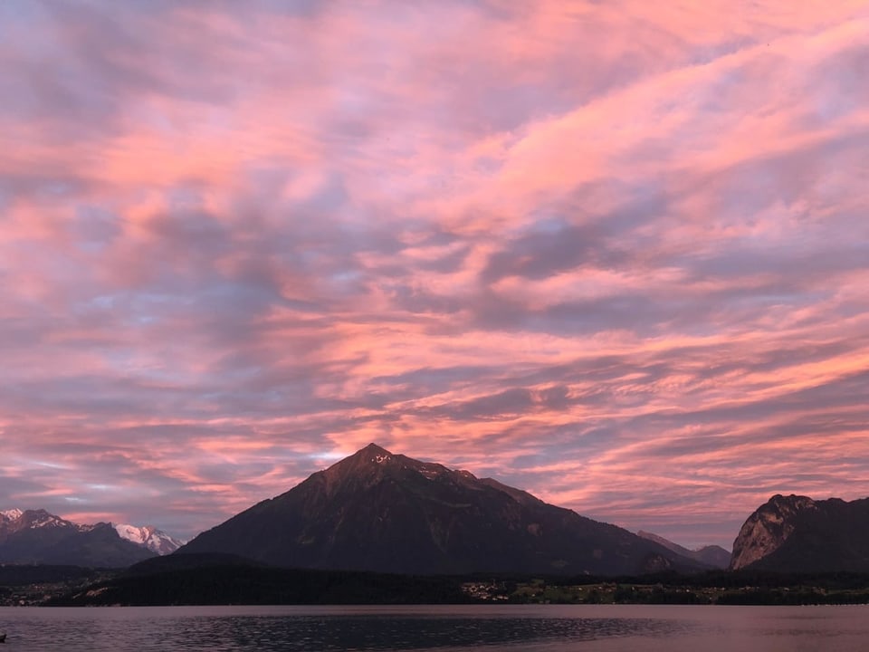 Eine herrliche Morgenstimmung am Thunersee