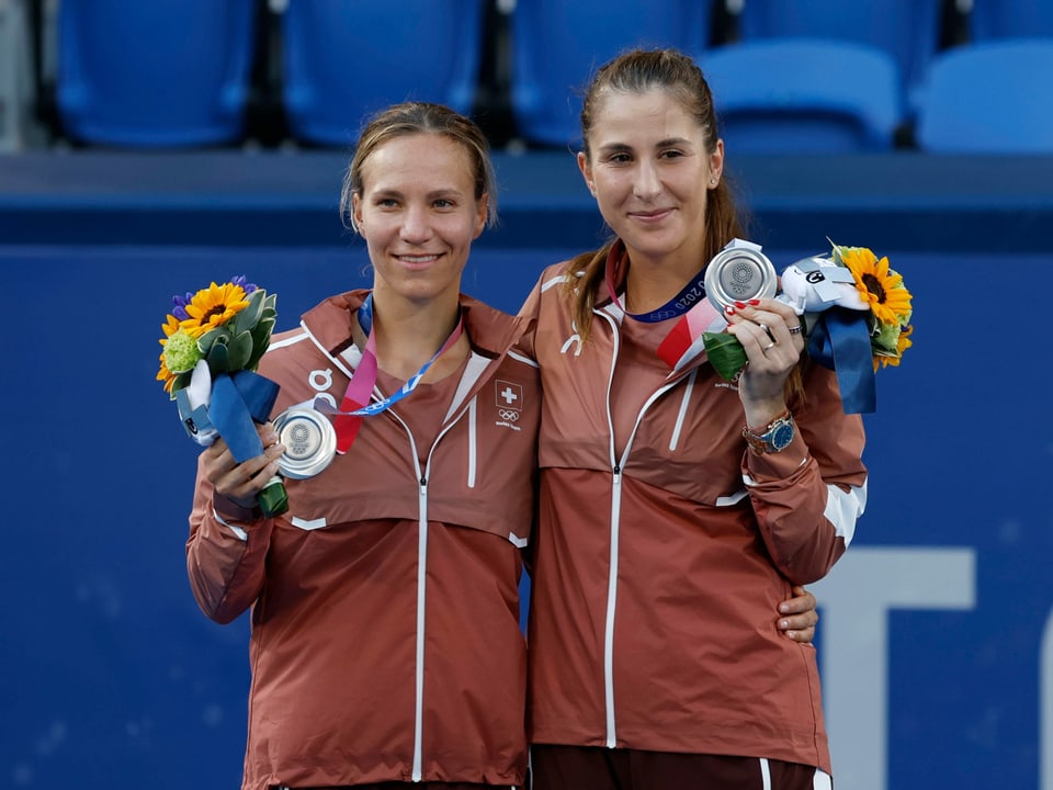 1. August: Bencic/Golubic, Silber, Tennis, Doppel Golubic und Bencic
