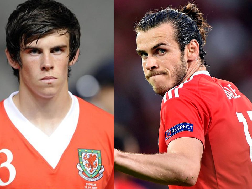 Gareth Bale heute und damals