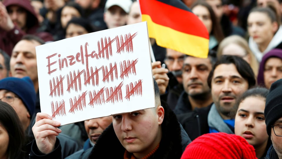 Demonstration gegen rechte Gewalt in Frankfurt, 23.2.2020