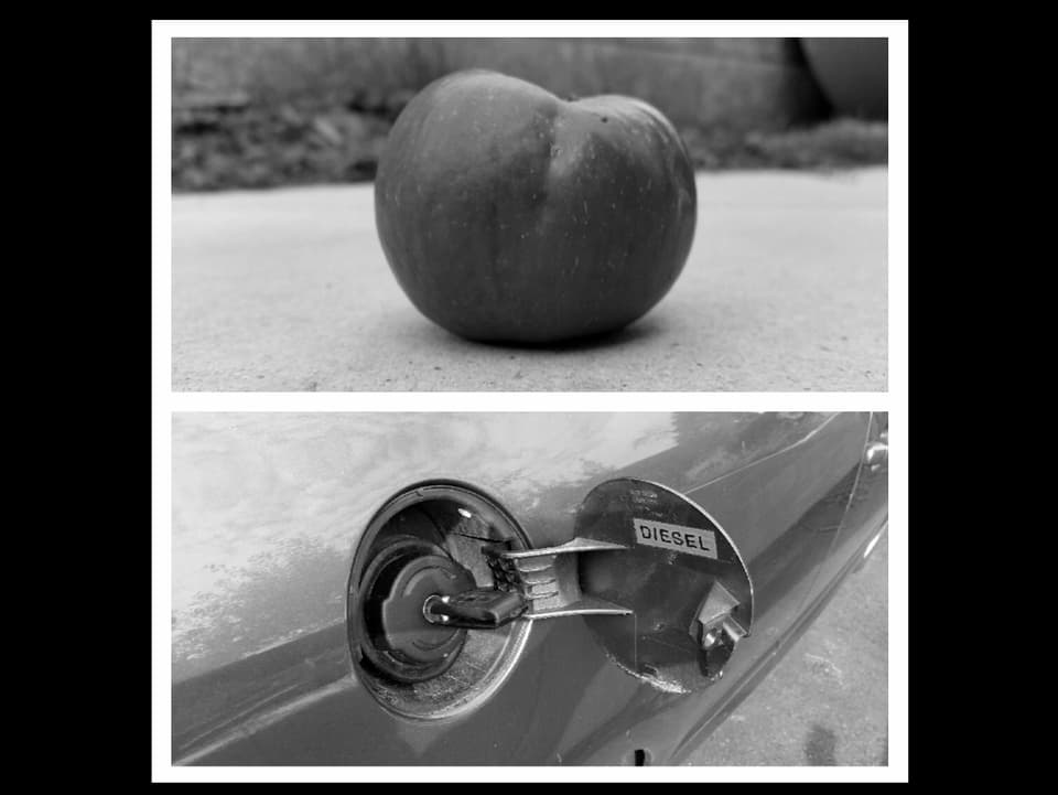 Apfel und Benzin