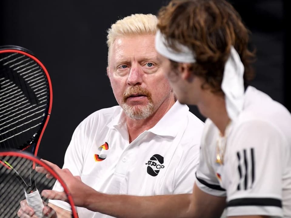 Boris Becker und Alexander Zverev