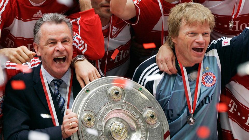 Seinen grössten Erfolg bei den Bayern feierte Hitzfeld 2001 mit seinem 2. CL-Titel. 