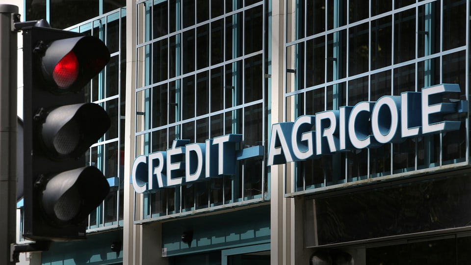 Fassade der Bank Credit Agricole