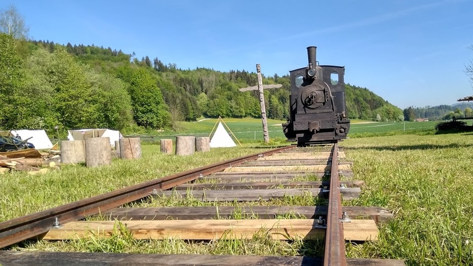Nachgebauter alter Zug