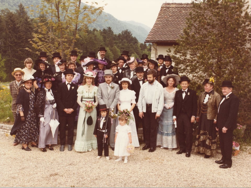 Eine Nostalgie-Hochzeit 1984.