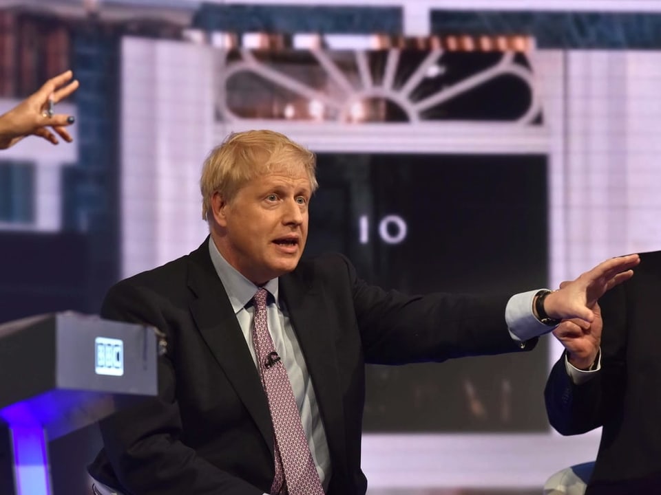 Boris Johnson an der Fernseh-Debatte