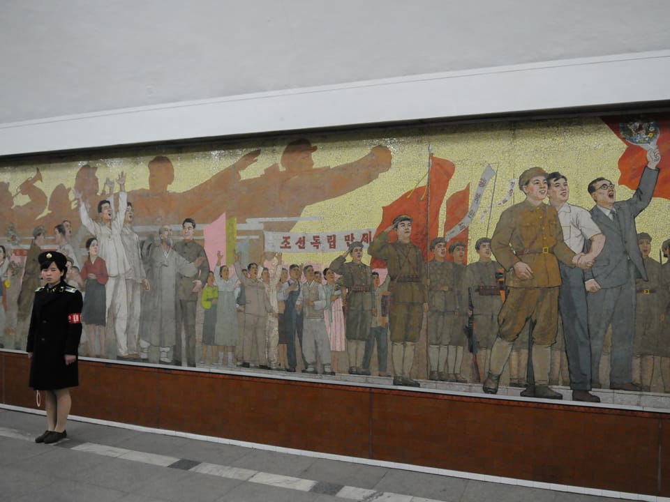 Metro-Station in Pjöngjang.