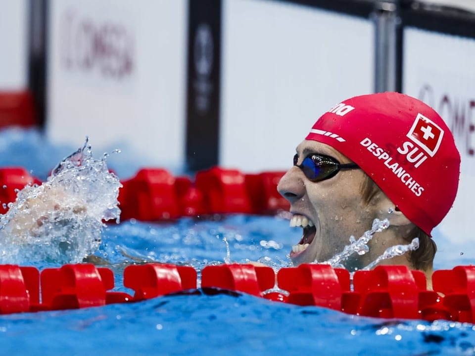 Jérémy Desplanches im Wasser