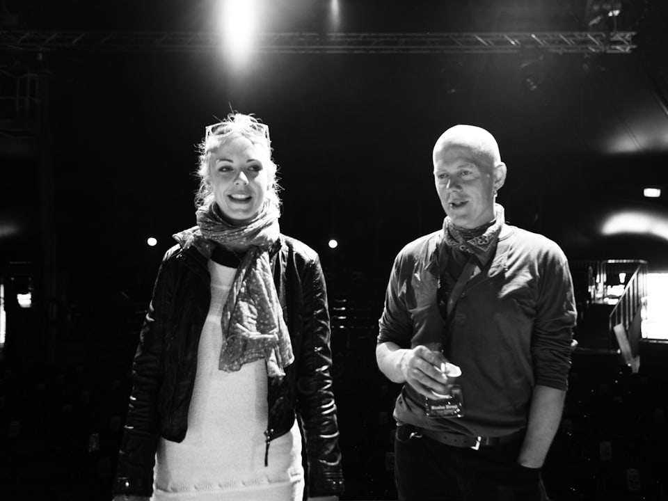 Choreographin Stefanie Lassak und Young-Stage Regisseur Nicolas Stroet.