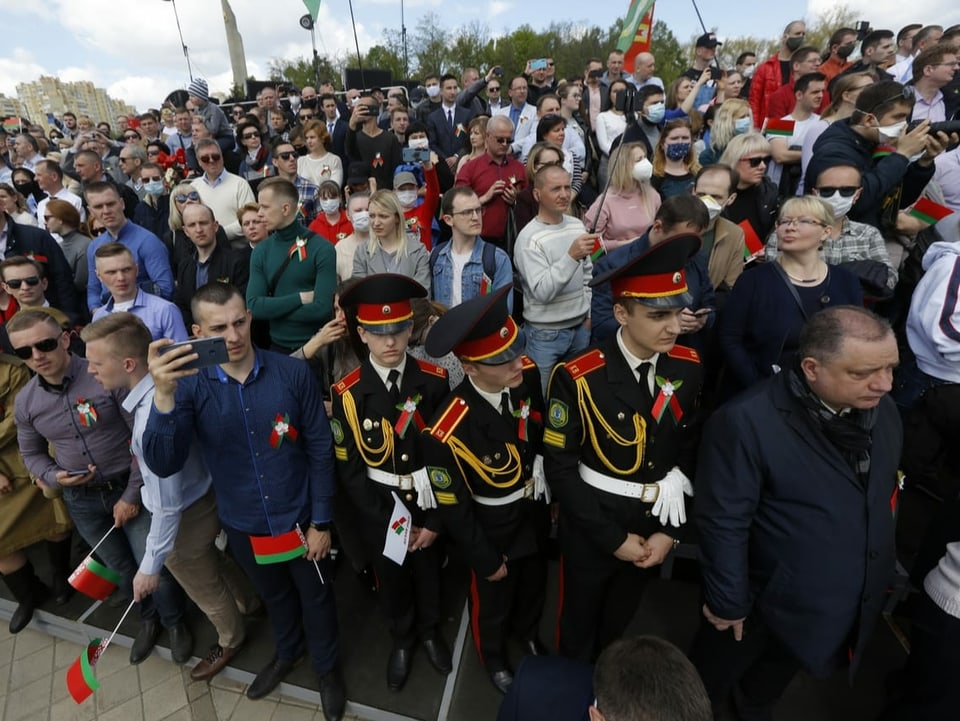 Die Bevölkerung Weissrusslands feiert den Tag der Befreiung.