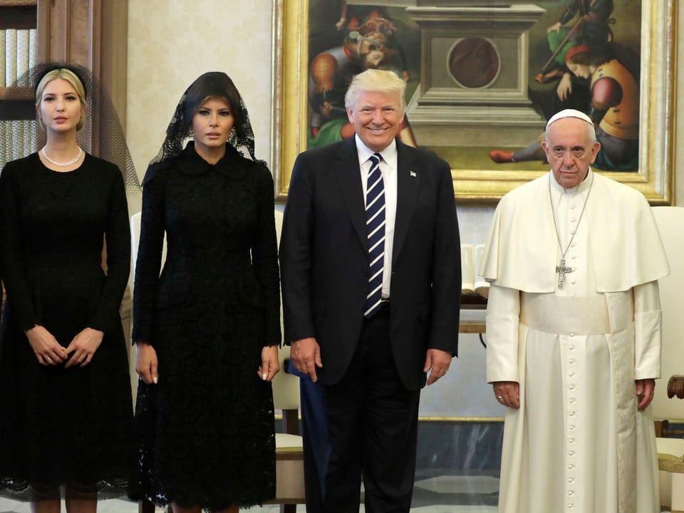 Familie Trump und Papst Franziskus