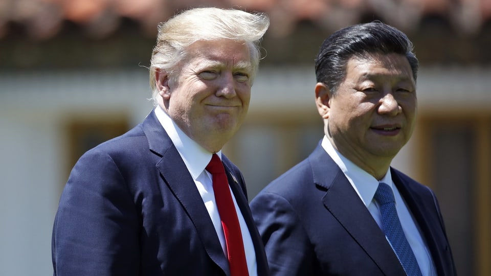 Donald Trump und der chinesische Präsident Xi Jinping