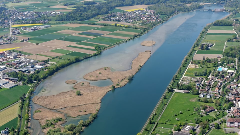 Stausee Klingnau, Luftansicht