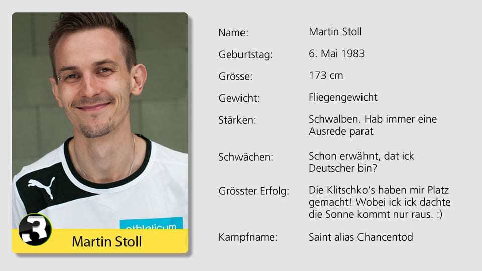 Stammt aus Ludwigsfelde, südlich von Berlin: Martin Stoll. 