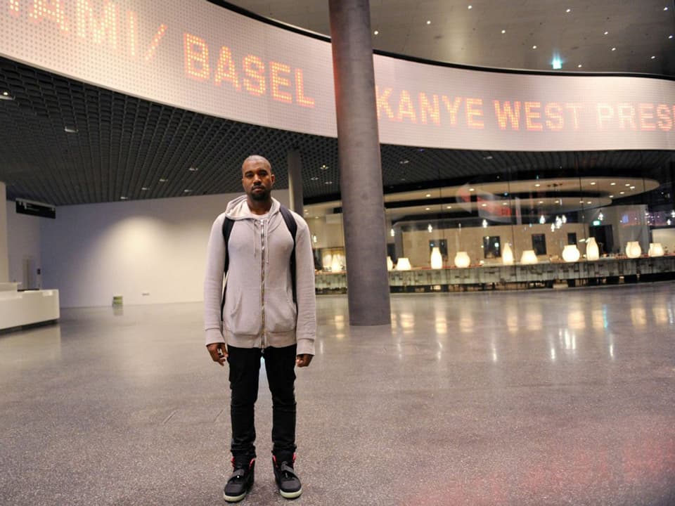 Kanye West an der Art Basel.