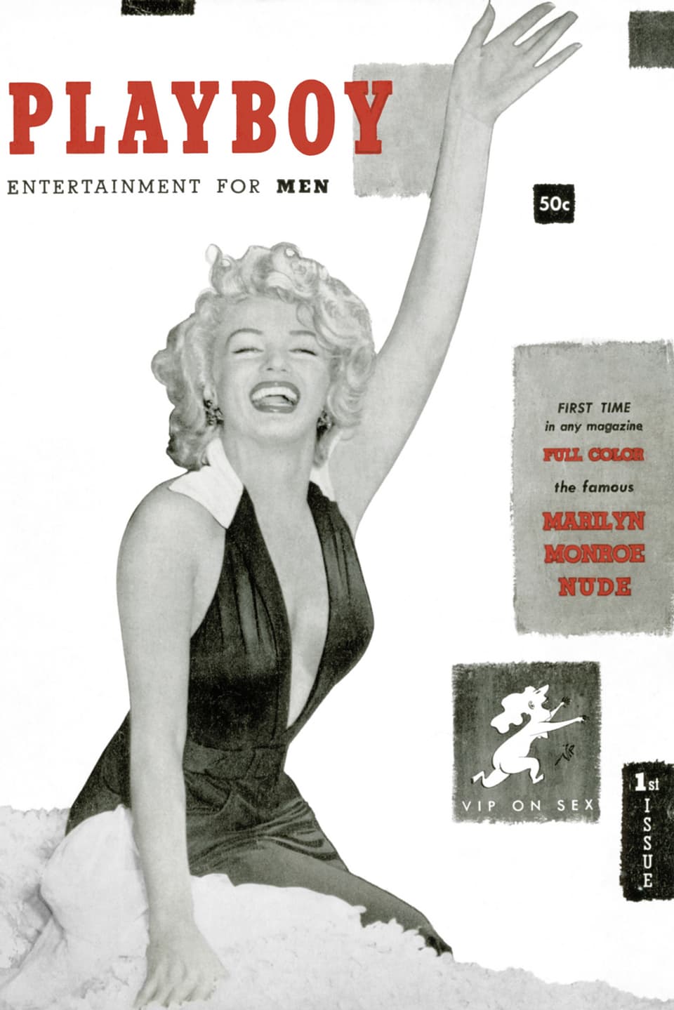 Marilyn Monroe zierte 1953 als erstes Playmate das Cover des Playboys. 
