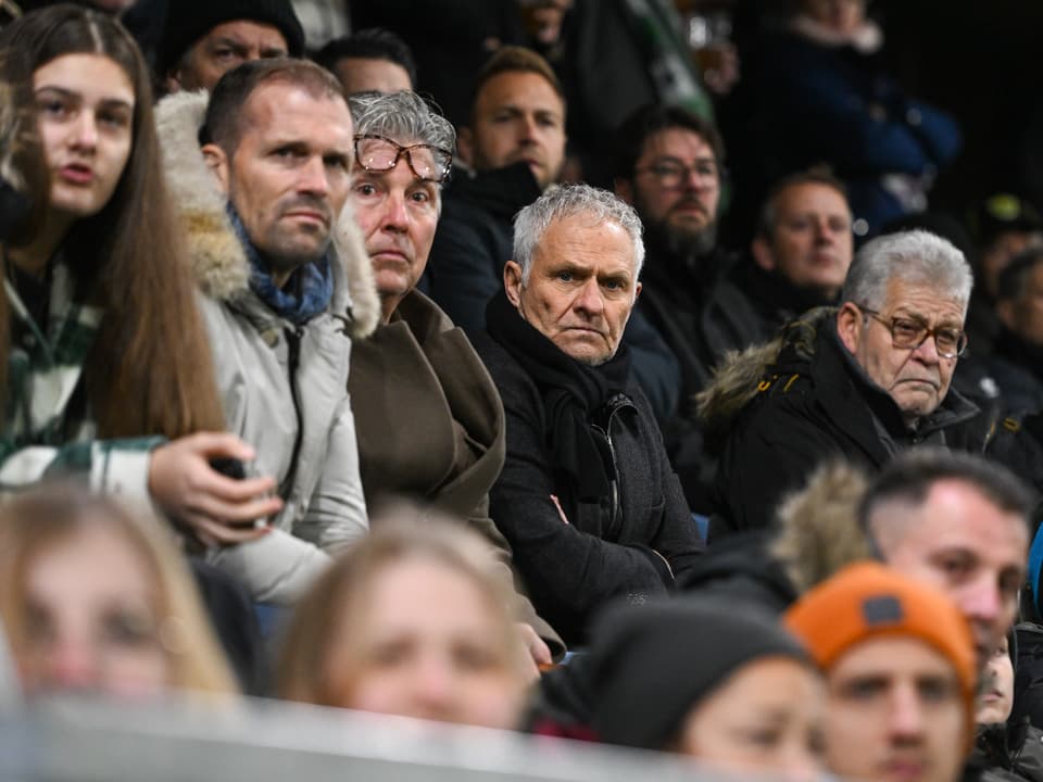 Verfolgte das Spiel in Kriens von der Tribüne aus gespannt mit Ruedi Zbinden.