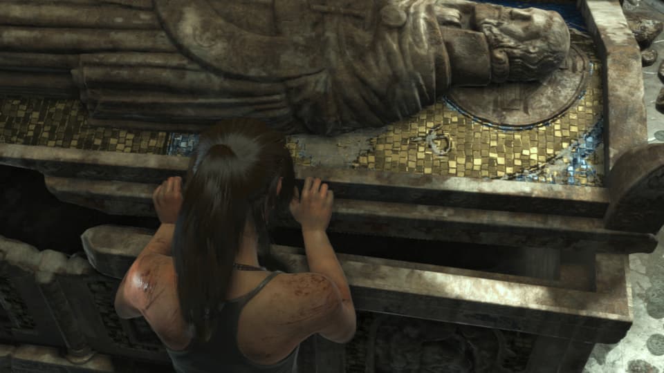 A Tomb Raider raiding tombs.