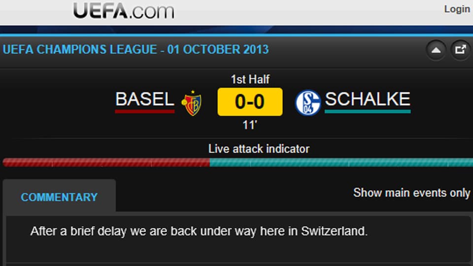 Screenshot uefa.com
