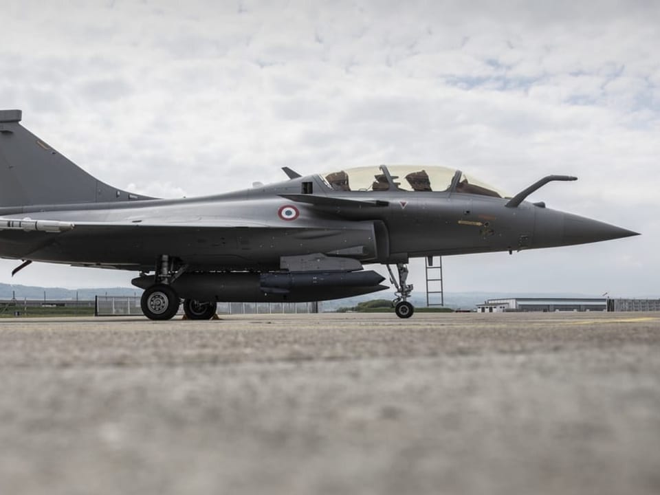 Kampfjet Rafale am «Evaluationday» in Payerne, im Mai 2019