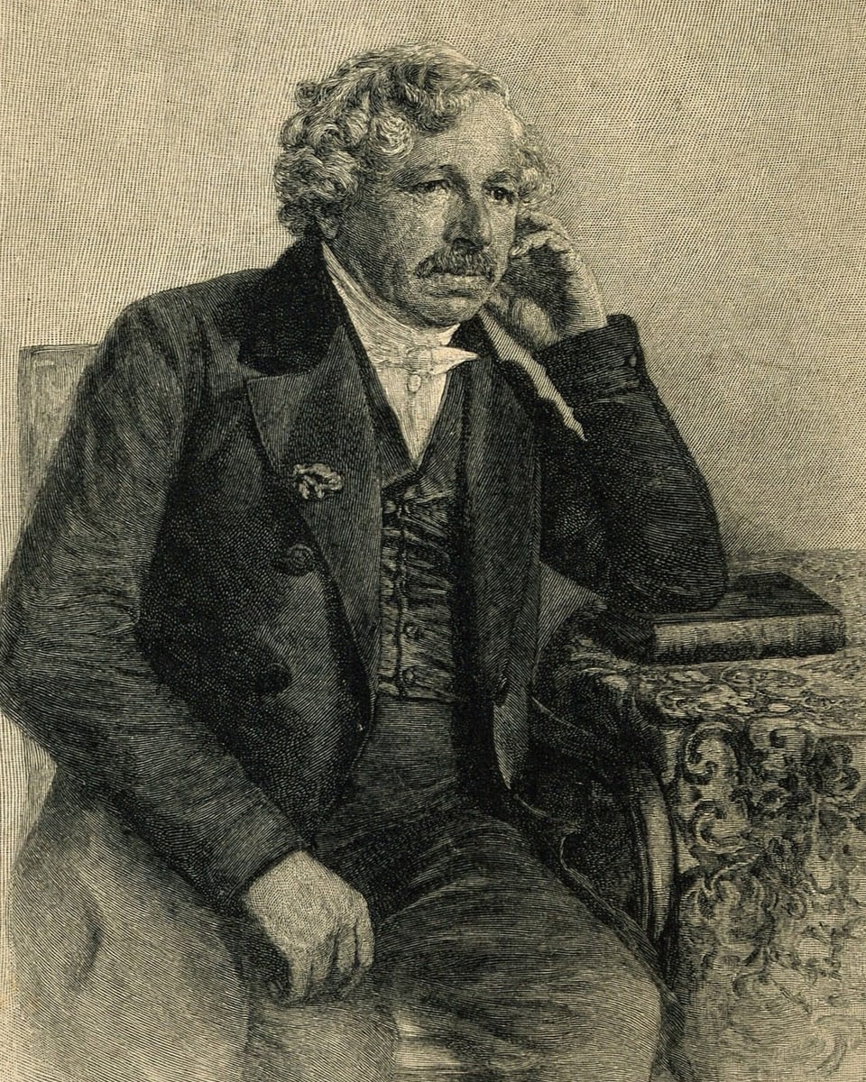 Portrait von Louis Daguerre.