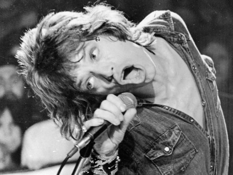 Mick Jagger 1972 bei einem Auftritt in San Francisco