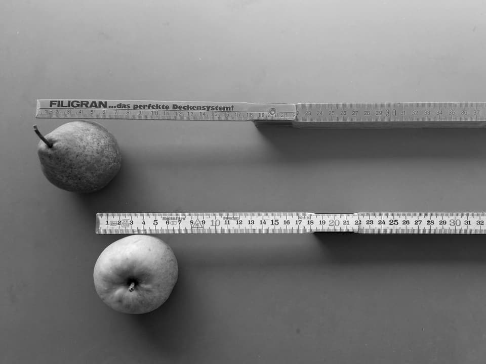 Apfel, Birne und Meter