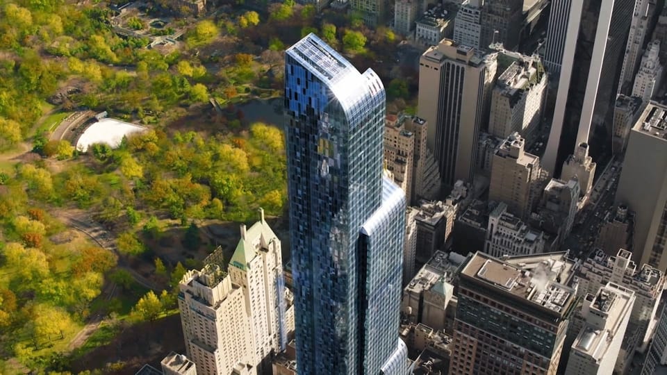 Metropolen wie New York stehen vor grossen Herausforderungen. Luftaufnahme von Manhatten in New York. Links ist der Central Park abgebildet und rechts sind Hochhäuser zu sehen.