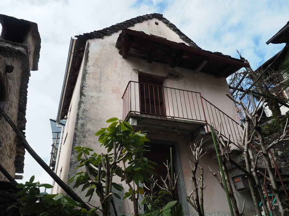 Costa, Centovalli, Rustico mit verputzten Wänden, Sicht von aussen