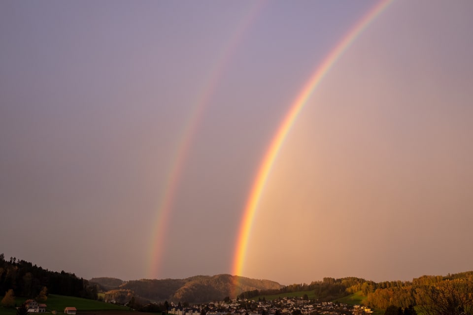 Wallenwil/TG, 9. November 2022 Regenbogen