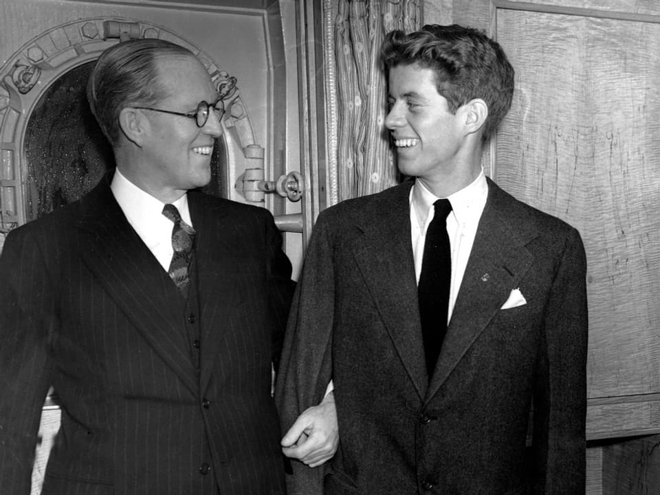 Joseph P. Kennedy mit Sohn John F.
