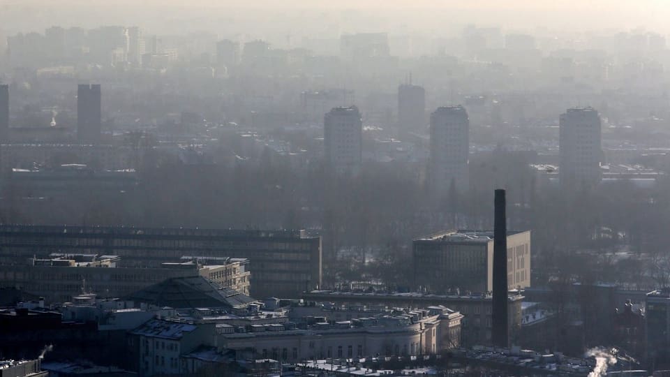 Smog über Warschau