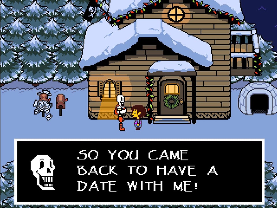 Papyrus freut sich auf das Date mit Dana.