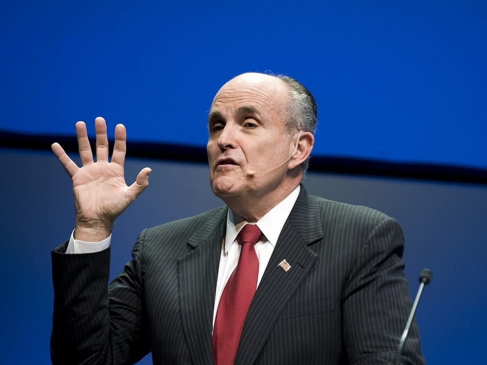 Rudy Giuliani am SEF 2008.