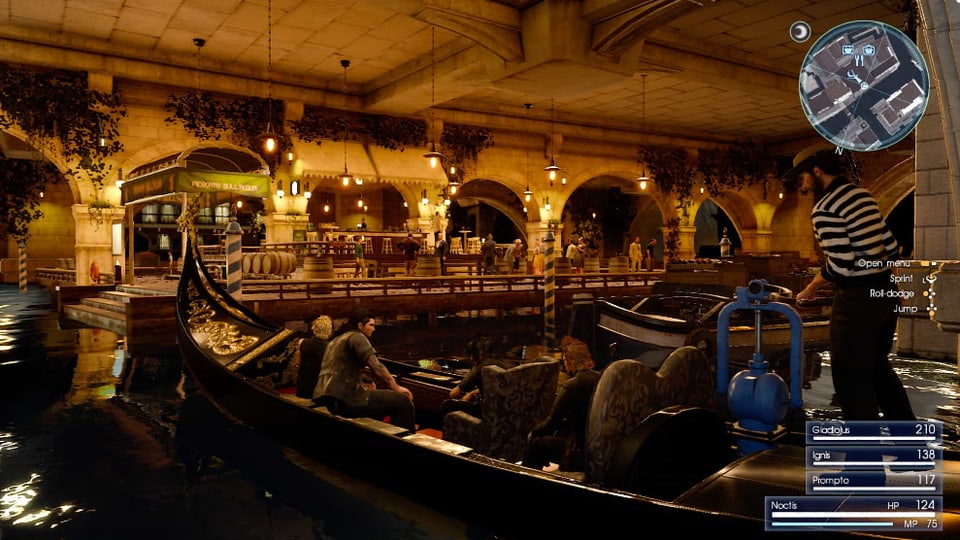 Von einem Gondoliere durch die Untergründe von Venedig gestossen werden auch das geht in Final Fantasy. 