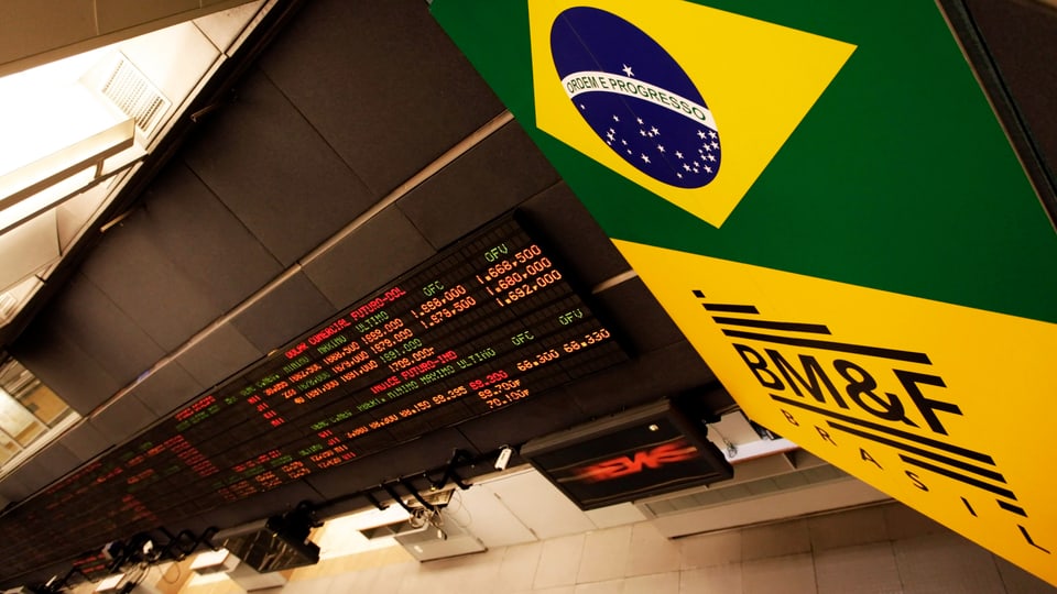 Blick in die Börse von São Paulo