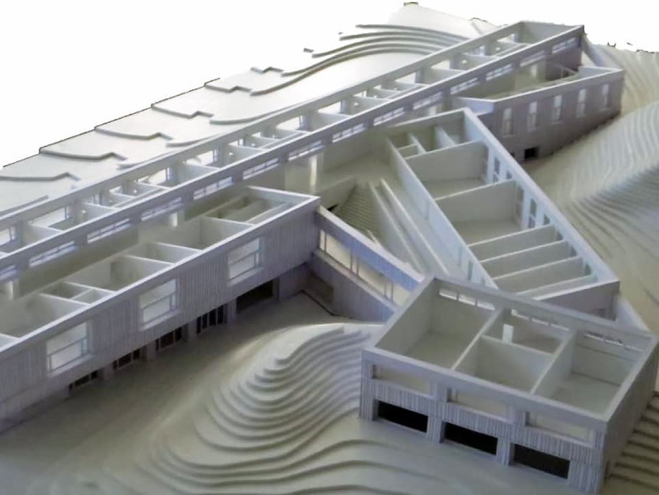 Ein Modell des geplanten heilpädagogischen Zentrums Innerschwyz.