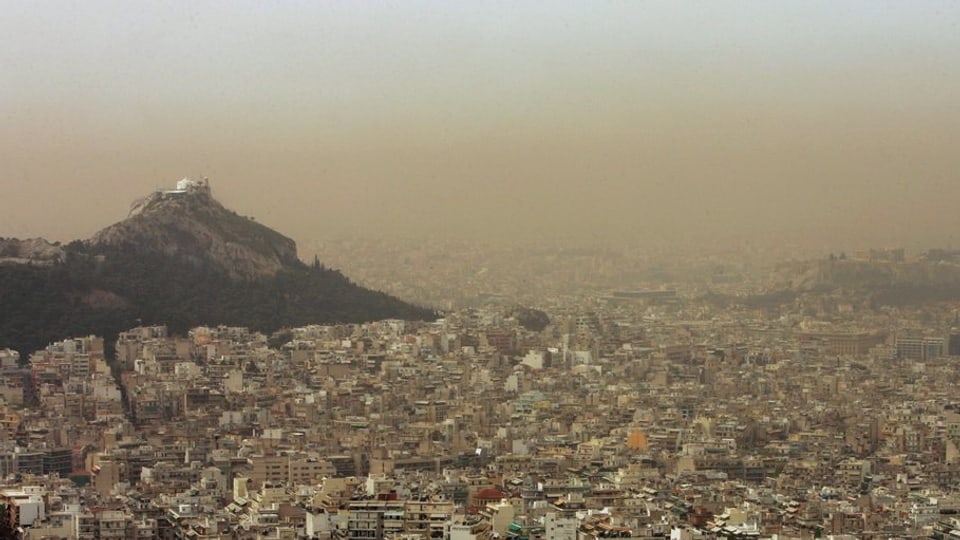 Blick über Athen.