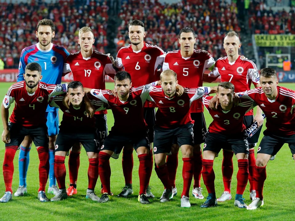 Team Albanien beim Fototermin.