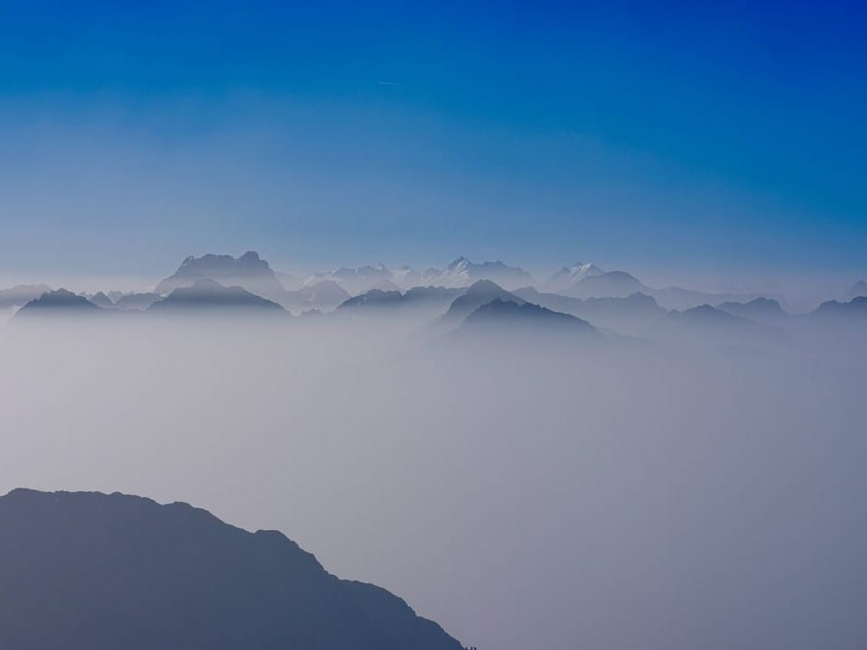 Weissfluhgipfel Davos Dunst